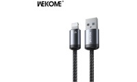 WK WDC-32 Braided USB-A to Lightning Cable Μαύρο 1m