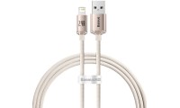 Baseus Crystal Shine Braided USB to Lightning Cable Ροζ 1.2m (CAJY001104)