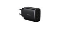 Baseus Φορτιστής Χωρίς Καλώδιο με 3 Θύρες USB-A 17W Μαύρος (Compact)