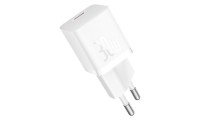 Baseus Φορτιστής GaN με Θύρα USB-C και Καλώδιο USB-C - USB-C 30W Moon White (P10110902213-00)