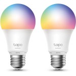 TP-LINK Tapo L530E Smart Λάμπες LED 8.7W για Ντουί E27 RGBW 806lm Dimmable 2τμχ