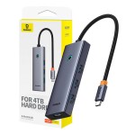 Baseus UltraJoy USB 3.0 Hub 4 Θυρών με σύνδεση USB-A Γκρι