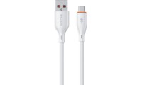 WK USB 2.0 Cable USB-C male - USB-C / USB-A 66W Λευκό 1m 250910