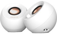Creative Pebble Pro Ηχεία Υπολογιστή 2.0 με RGB Φωτισμό και Bluetooth Ισχύος 20W σε Λευκό Χρώμα