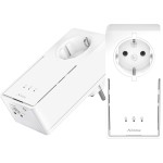 Strong Powerline 2000 Kit Διπλό για Ενσύρματη Σύνδεση με Passthrough Πρίζα και Θύρα Gigabit Ethernet