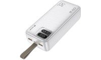 Tracer Blaze Power Bank 30000mAh 65W με 2 Θύρες USB-A και Θύρα USB-C Λευκό
