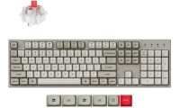 Keychron C2 Pro C2PX-M1 Gaming Μηχανικό Πληκτρολόγιο με Keychron Red διακόπτες και RGB φωτισμό (Αγγλικό US) Retro