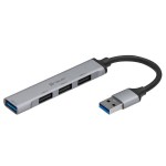 Tracer H41 USB 3.0 Hub 4 Θυρών με σύνδεση USB-A Ασημί