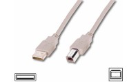 Digitus USB 2.0 Cable USB-A male - USB-B male 1.8m