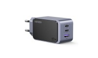 Ugreen Φορτιστής Χωρίς Καλώδιο GaN με Θύρα USB-A και 2 Θύρες USB-C 65W Power Delivery / Quick Charge 3.0 Γκρι (Nexode Air X553)