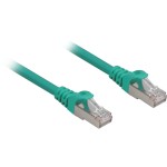 Sharkoon S/FTP Cat.6a Καλώδιο Δικτύου Ethernet 0.5m Πράσινο