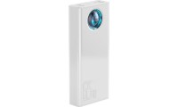 Baseus Amblight Overseas Edition Power Bank 30000mAh 65W με 4 Θύρες USB-A και Θύρα USB-C Power Delivery Λευκό