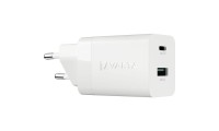 Varta Φορτιστής Χωρίς Καλώδιο με Θύρα USB-A και Θύρα USB-C 20W Λευκός