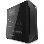 Krux Astro Cube Gaming Midi Tower Κουτί Υπολογιστή με Πλαϊνό Παράθυρο Μαύρο