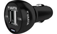 Varta Φορτιστής Αυτοκινήτου 17W 3.4A με Θύρες: 2xUSB Μαύρος