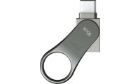 Silicon Power Mobile C80 16GB USB 3.1 Stick με σύνδεση USB-A & USB-C Ασημί