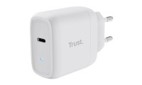 Trust Φορτιστής με Θύρα USB-C και Καλώδιο USB-C - USB-C 45W Power Delivery Λευκός (Maxo)