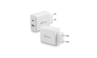 MediaRange Φορτιστής Χωρίς Καλώδιο με Θύρα USB-A και Θύρα USB-C 43W Power Delivery Λευκός (MRMA113)