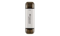 Transcend ESD310S 1TB USB 3.2 SSD Stick με σύνδεση USB-A &amp; USB-C Ασημί