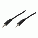 LogiLink Καλώδιο 3.5mm male - 3.5mm male Μαύρο 2m (CA1050)