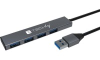 Techly USB 3.2 Hub 10 Θυρών με σύνδεση USB-A Γκρι