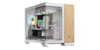 Corsair 2500X Midi Tower Λευκό/Bamboo Wood