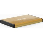 Gembird Θήκη για Σκληρό Δίσκο 2.5" SATA III με σύνδεση USB 3.0 σε Χρυσό χρώμα