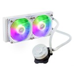 CoolerMaster MasterLiquid 240L Core Υδρόψυξη Διπλού Ανεμιστήρα 120mm με ARGB Φωτισμό Λευκή
