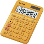 Casio Αριθμομηχανή Λογιστική MS-20UC 12 Ψηφίων σε Πορτοκαλί Χρώμα