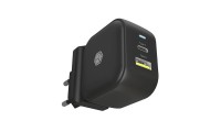 Icy Box Φορτιστής Χωρίς Καλώδιο με Θύρα USB-A και Θύρα USB-C 38W Power Delivery Μαύρος (IB-PS106-PD)