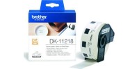 Brother DK-11218 1000 Αυτοκόλλητες Ετικέτες σε Ρολό (24x24mm) Μαύρο σε Λευκό