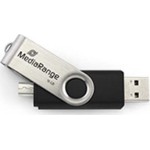 MediaRange 8GB USB 2.0 Stick Μαύρο