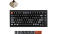 Keychron V1 Ultra 8K V1U-D3 Ασύρματο Μηχανικό Πληκτρολόγιο 75% με Keychron Silk POM Brown διακόπτες και RGB φωτισμό (Αγγλικό US)
