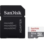 Sandisk Ultra microSDHC 32GB Class 10 UHS-I με αντάπτορα
