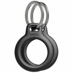 Belkin Key Ring Θήκη Μπρελόκ Σιλικόνης για AirTag 2τμχ σε Μαύρο χρώμα