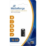 MediaRange 16GB USB 2.0 Stick Μαύρο