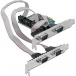 DeLock Κάρτα PCIe σε 4 θύρες RS232 DB9 Serial