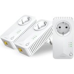 Strong 600 Triple Pack FR V2 Powerline Τριπλού Kit για Ενσύρματη Σύνδεση με Passthrough Πρίζα και Θύρα Ethernet