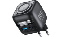 Havit Φορτιστής Χωρίς Καλώδιο GaN με Θύρα USB-A και Θύρα USB-C και Καλώδιο USB-C 35W Power Delivery Μαύρος (UC250)