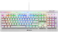 Sharkoon Skiller SGK3 Gaming Μηχανικό Πληκτρολόγιο με Kailh Blue διακόπτες και RGB φωτισμό (Αγγλικό US) Λευκό