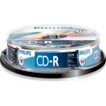 Philips Εγγράψιμα CD-R 52x 700MB Cake Box 10τμχ