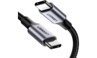 Ugreen Braided USB 2.0 Cable USB-C male - USB-C male 100W Μαύρο 2m