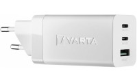 Varta Φορτιστής Χωρίς Καλώδιο με Θύρα USB-A και 2 Θύρες USB-C 65W Λευκός (57956)