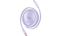 Baseus Free2Draw Retractable USB 2.0 Cable USB-C male - USB-C male 100W Μωβ 1m