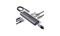 Ugreen CM512 USB-C Docking Station με HDMI 4K PD Ethernet Γκρι