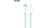 WK WDC-21 Braided USB-C to Lightning Cable 27W Μπλε 1m
