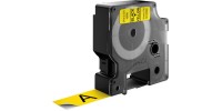 Dymo D1 45808 (7m x 19mm) Μαύρο σε Κίτρινο