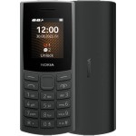 Nokia 105 4G (2023) Dual SIM Κινητό με Κουμπιά (Αγγλικό Μενού) Charcoal