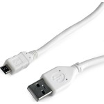 Cablexpert Regular USB 2.0 to micro USB Cable Λευκό 0,5m (CCP-MUSB2-AMBM-W-0.5M)