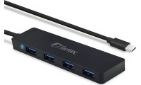 Fantec UMP-4U31-C Hub 4 Θυρών USB 3.0 με σύνδεση USB-C